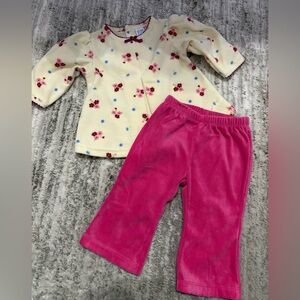 Carter's Cream Floral Baby 2pc. Outfit(3/6 mo.)